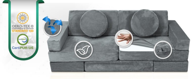 Lunix LX15 14-Piece Modular Kids Play Couch